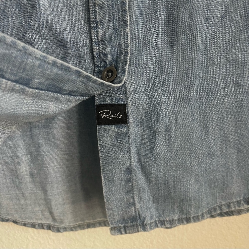 Rails Metal Studs Button Down Long Sleeve Shirt - image 5